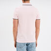 Polo piqu&eacute; manches courtes coton rose homme