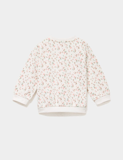 Ensemble sweat et legging ecru b&eacute;b&eacute; fille
