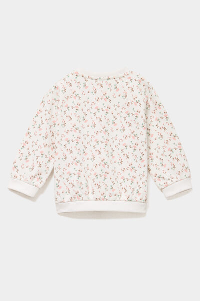Ensemble sweat et legging ecru b&eacute;b&eacute; fille