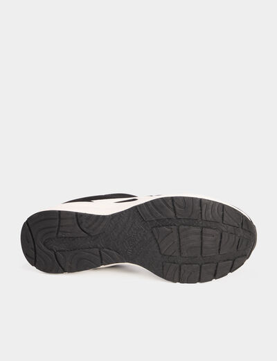 Baskets running de sport &agrave; lacets noir homme