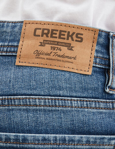 Jeans denim straight 5 poches Creeks denim double stone homme