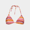 Haut de maillot de bain triangle multicolore femme