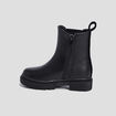 Bottines chelsea crant&eacute;es bout rond noir fille
