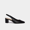 Escarpins slingback &agrave; talons noir femme