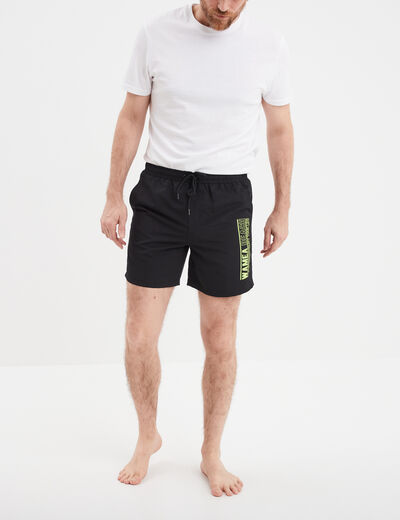 Short de bain jaune homme
