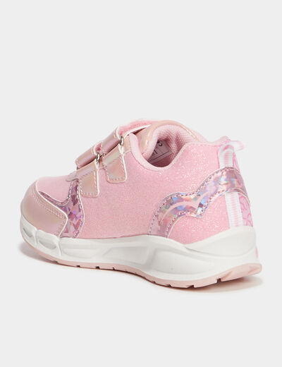 Baskets running lumineuses Minnie rose fille