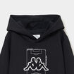 Sweat hoodie avec poches zipp&eacute;es Kappa noir gar&ccedil;on
