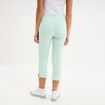 Pantalon capri slim twill 5 poches vert clair femme