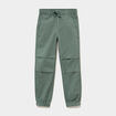Pantalon battle taille &eacute;lastiqu&eacute;e coton vert gar&ccedil;on
