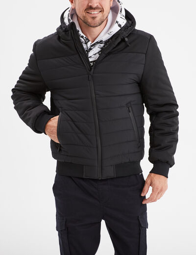 Veste à capuche Liberto noir homme