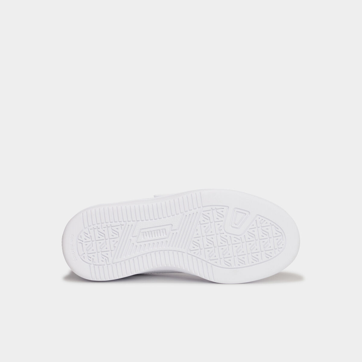 Tennis basses à scratchs Puma Caven blanc garçon