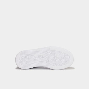 Tennis basses à scratchs Puma Caven blanc garçon