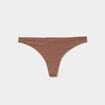 String microfibre sans coutures marron femme