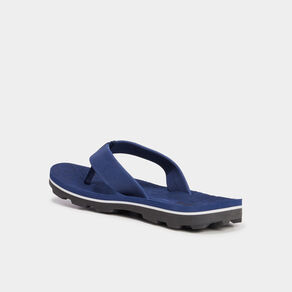 Tongs semelle crantée bleu marine homme