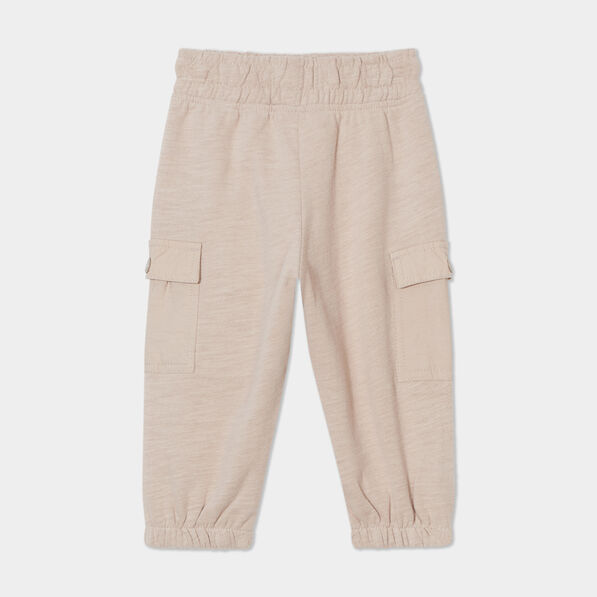 Pantalon battle taille élastiquée coton gris foncé bébé garçon