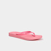 Tongs rose poudr&eacute;e femme