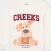 T-shirt manches longues coton Creeks blanc bébé garçon