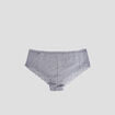 Lot 3 shortys en coton avec dentelle gris femme