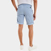 Bermuda short chino droit coton stretch bleu ciel homme