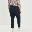 Jeans slim taille haute 7/8ème bleu femme grande taille
