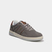 Tennis basses &agrave; lacets Lee Cooper gris homme