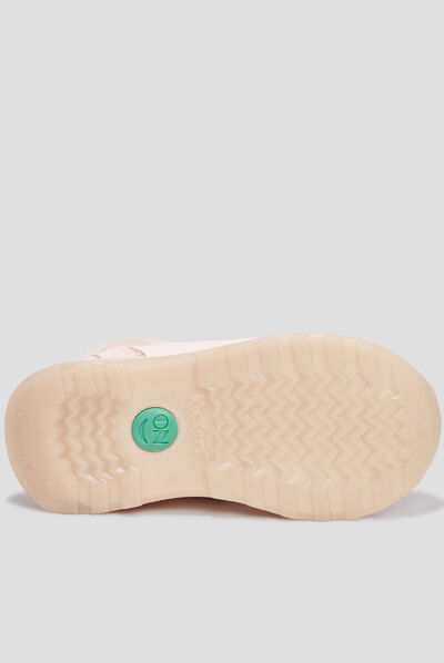 Bottines zippées Kickers Fauna rose fille