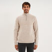 Pull col camionneur manches longues gris clair homme