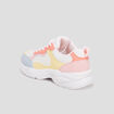 Baskets running à lacets jaune pastel fille