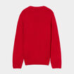 Pull col rond rouge garçon
