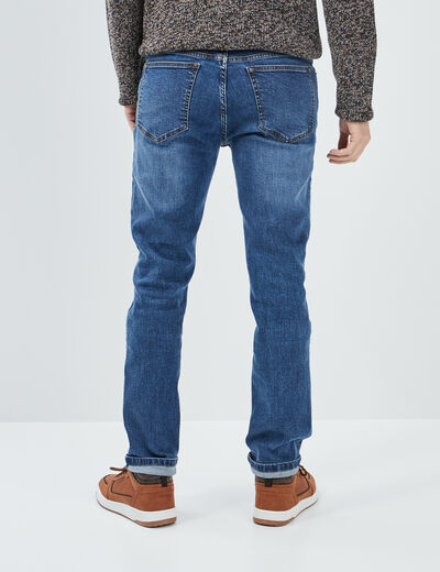 Jeans slim taille standard denim double stone homme