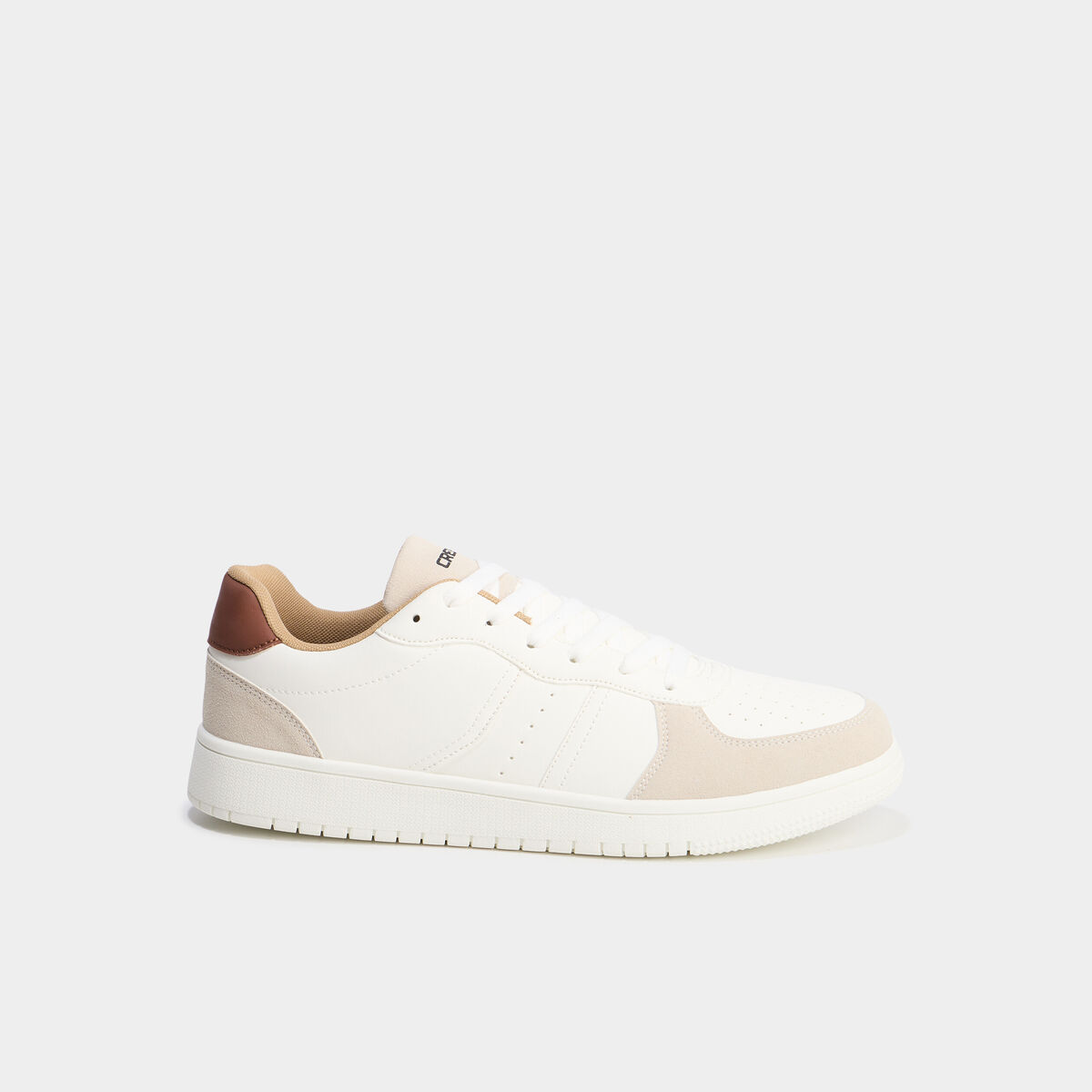 Tennis basses &agrave; lacets blanc homme