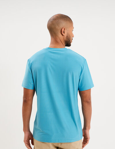 T-shirt confort respirant bleu clair homme