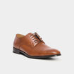Derbies à lacets marron cognac homme