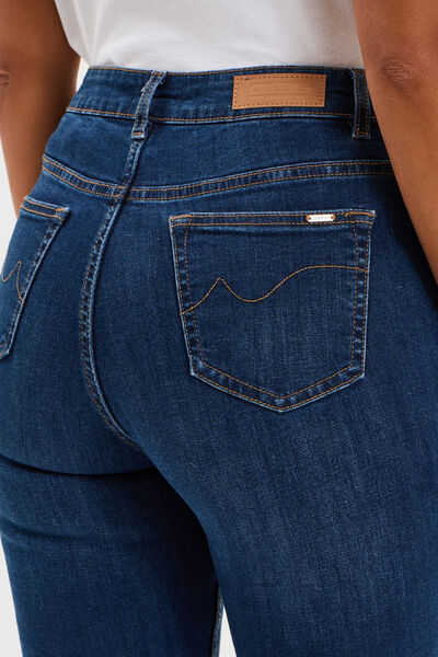 Jeans flare 5 poches denim stone femme