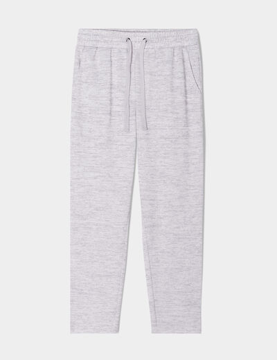 Pantalon jogging 7/8ème gris clair femme