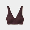 Soutien-gorge brassi&egrave;re microfibre marron femme