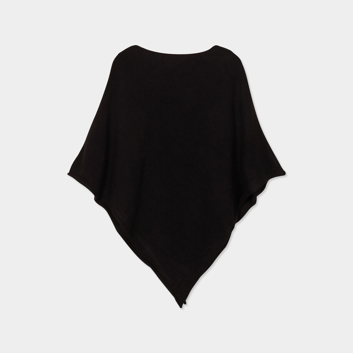 Poncho asymétrique noir femme