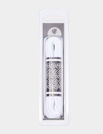 Lacet rond 150 cm Tawata blanc mixte