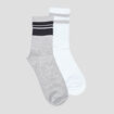 Lot 2 paires chaussettes multicolore femme