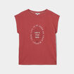T-shirt col rond manches courtes Creeks bordeaux femme