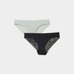 Lot 2 culottes vert clair femme