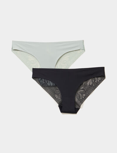 Lot 2 culottes vert clair femme