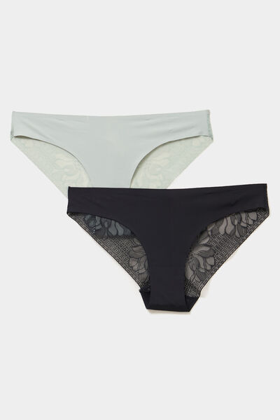 Lot 2 culottes vert clair femme
