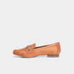 Mocassins plats su&egrave;de marron femme