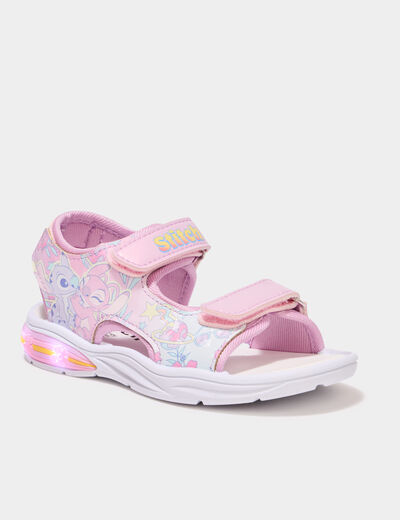 Sandales semelles lumineuses Stitch bleu fille