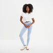Legging taille haute bleu clair femme