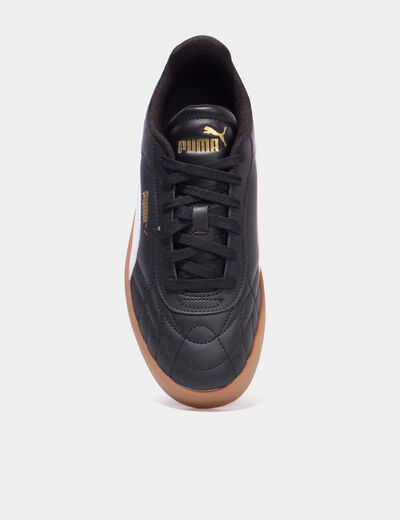 Tennis basses &agrave; lacets Puma Indoor noir gar&ccedil;on