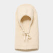 Cagoule tricot&eacute;e ivoire femme