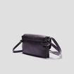 Sac en bandoulière avec rabat noir femme