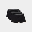 Lot 4 boxers DIM Ecodim noir homme